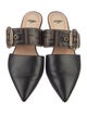 Fendi Zucca FF Logo Leather Mules
