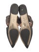 Fendi Zucca FF Logo Leather Mules