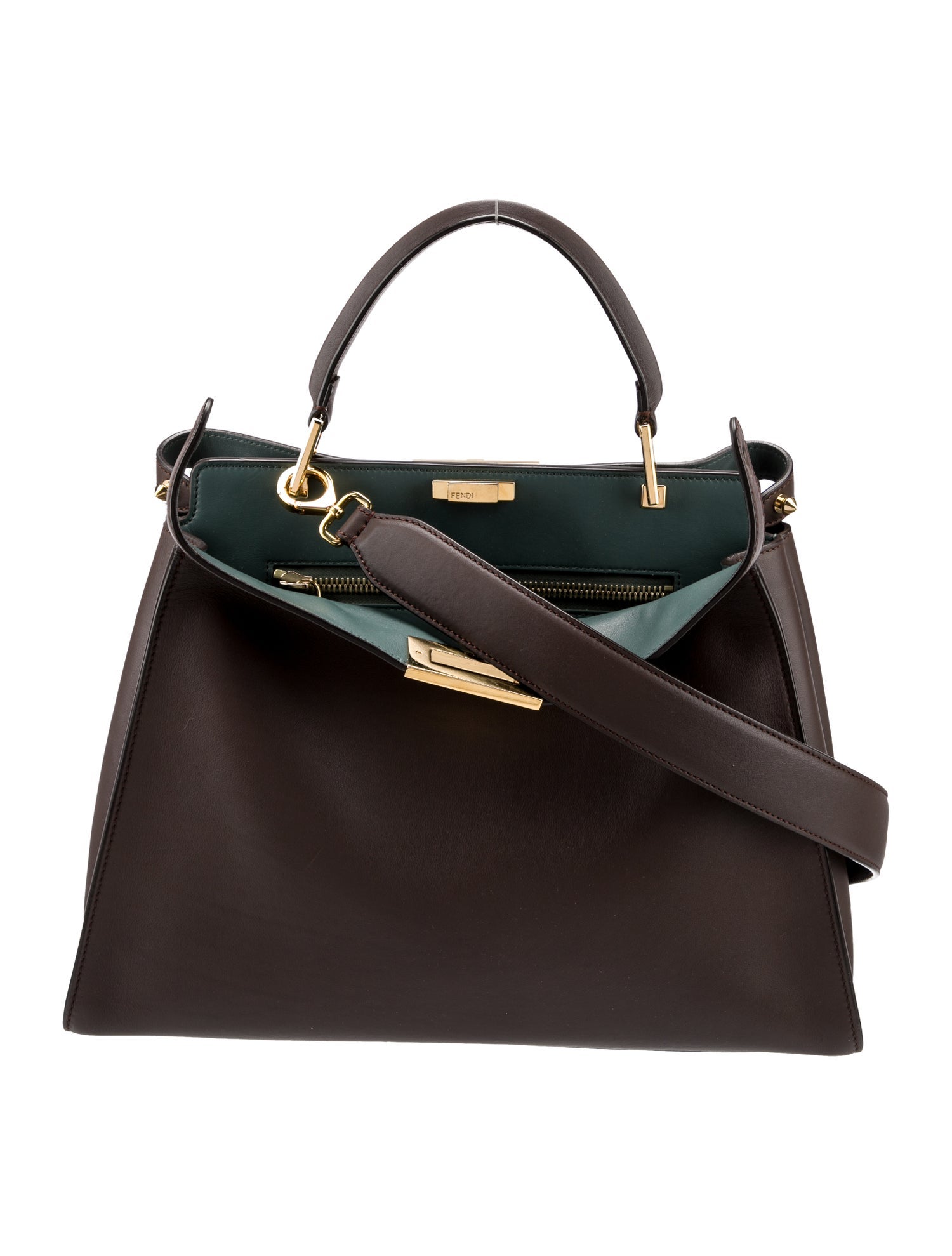 Fendi Leather Peekaboo Large