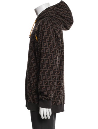 Fendi Zucca FF Logo Printed Hoodie
