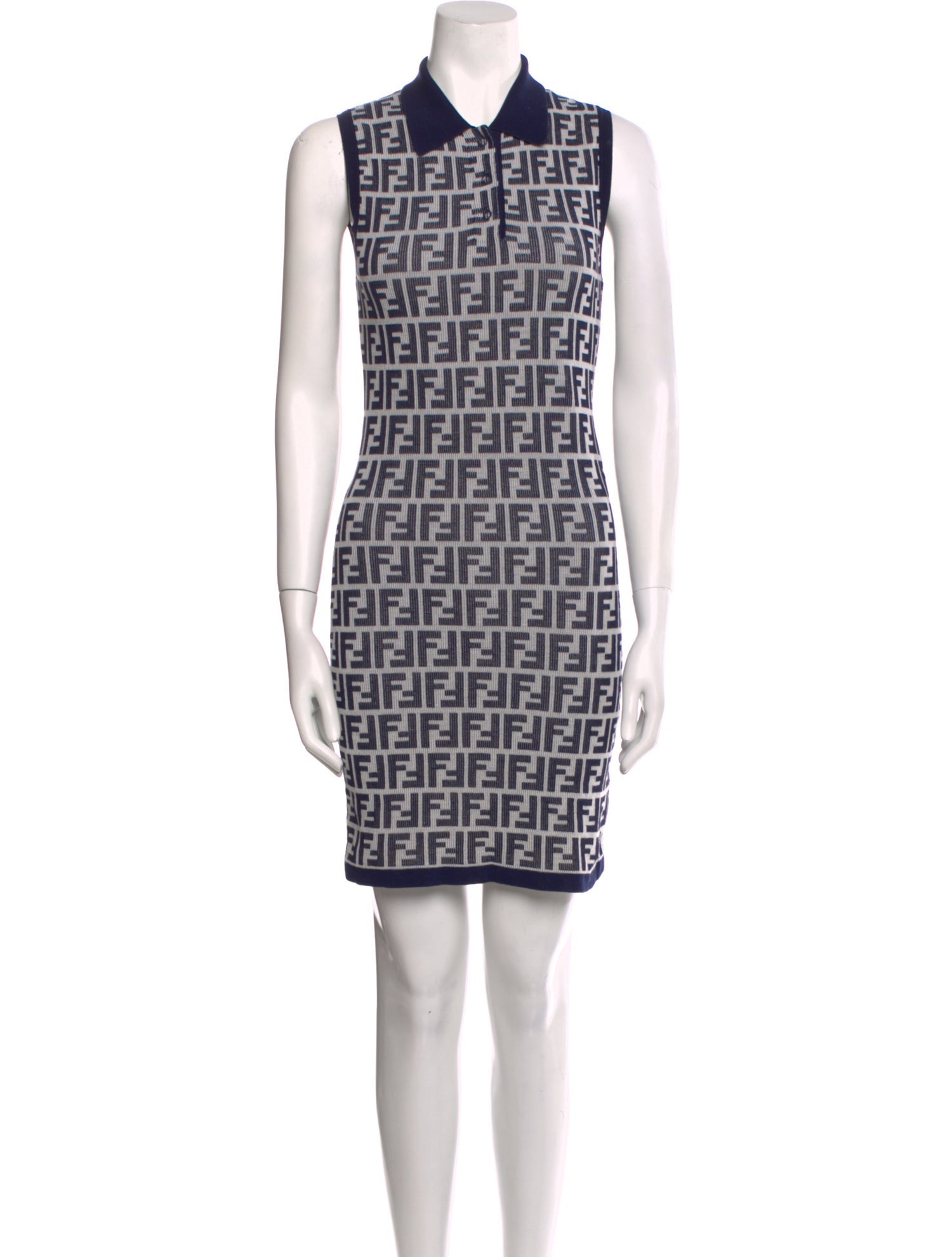 Fendi Plaid Print Mini Dress
