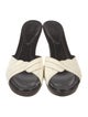 Fendi Leather Colorblock Pattern Slides