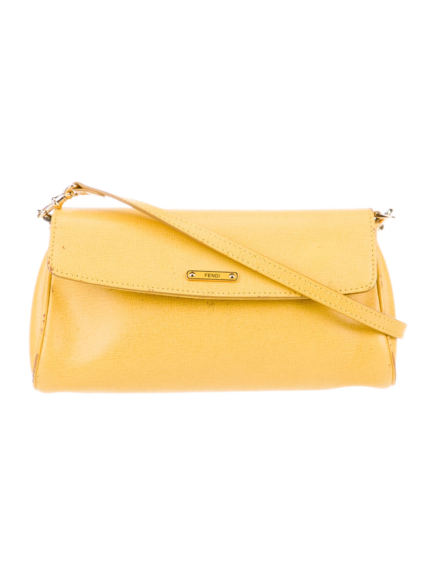 Fendi Saffiano Leather Crossbody Bag