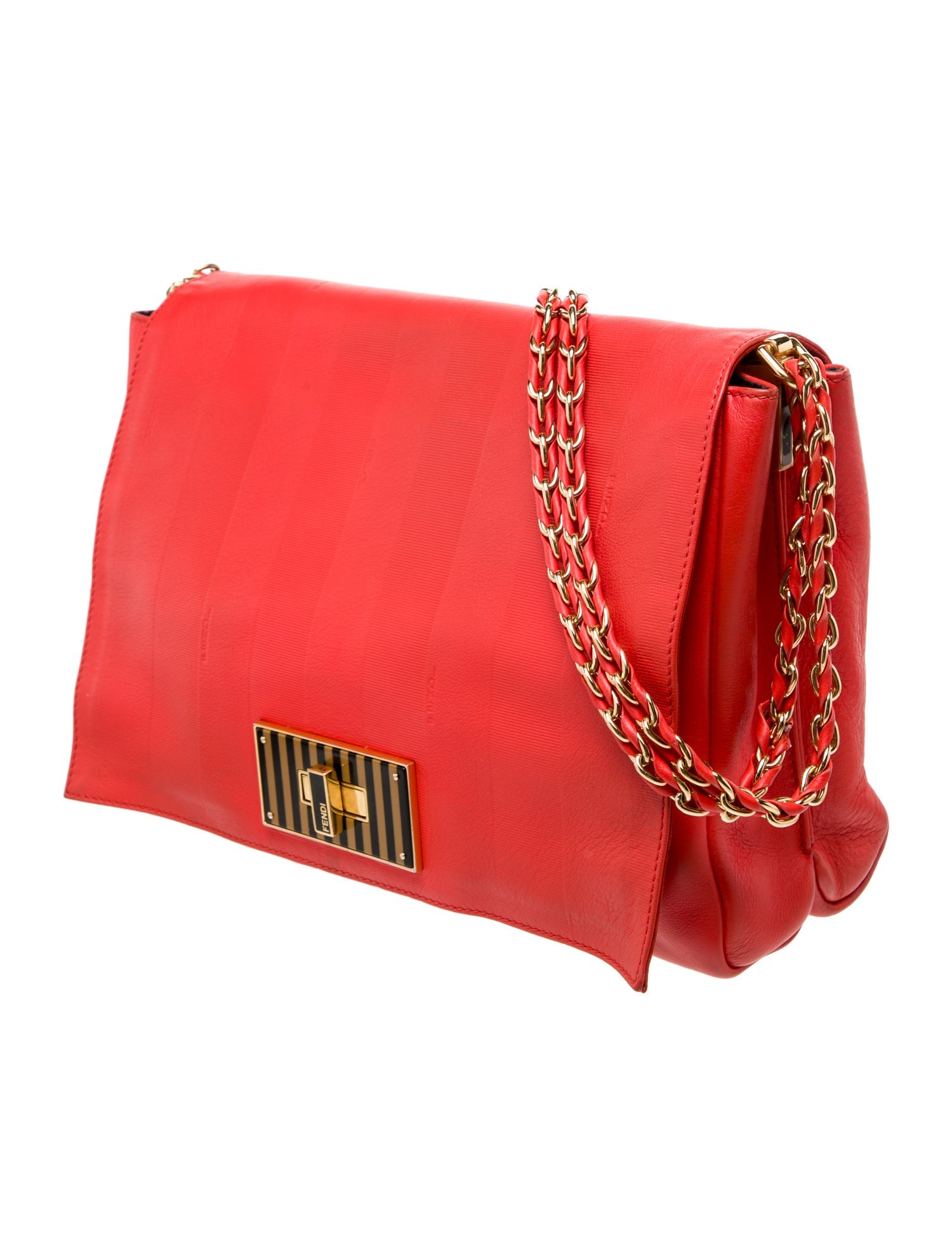 Fendi Pequin Shoulder Bag