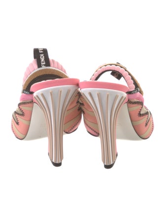 Fendi Mesh Patterned Slides