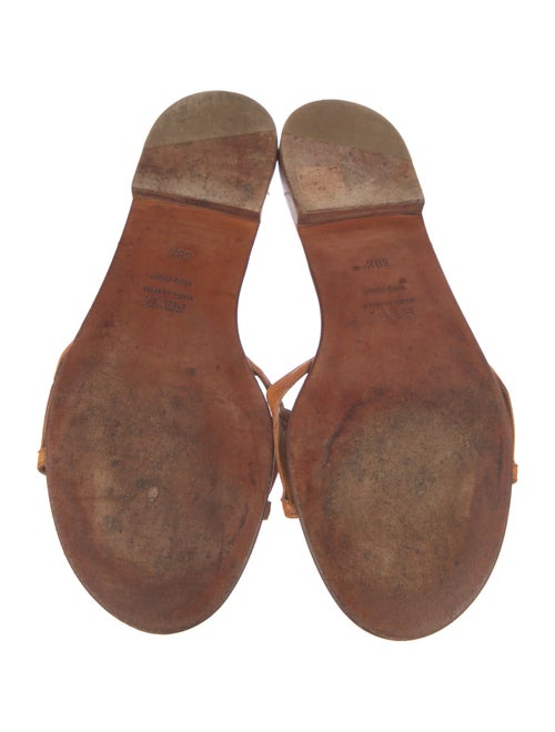 Fendi Canvas Embroidered Accent Slides