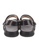Fendi Zucca FF Logo Canvas T-Strap Sandals