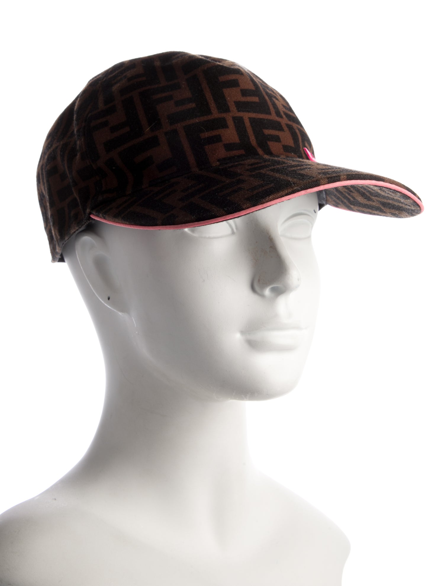 Fendi Zucca FF Logo Printed Baseball Cap