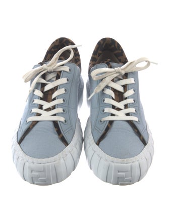 Fendi Zucca FF Logo Canvas Sneakers