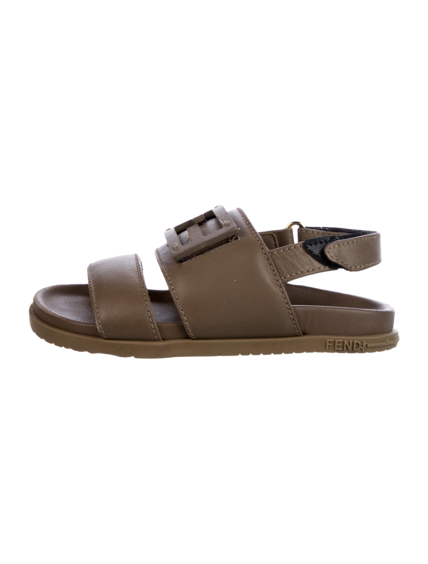 Fendi Boys' Zucca FF Strap Sandals