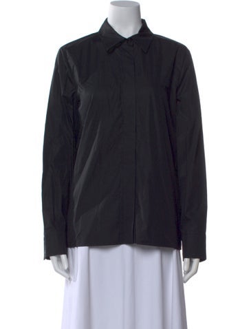 Fendi Tops Long Sleeve Button-Up Top M