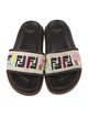 Fendi Zucca FF Logo Canvas Slides