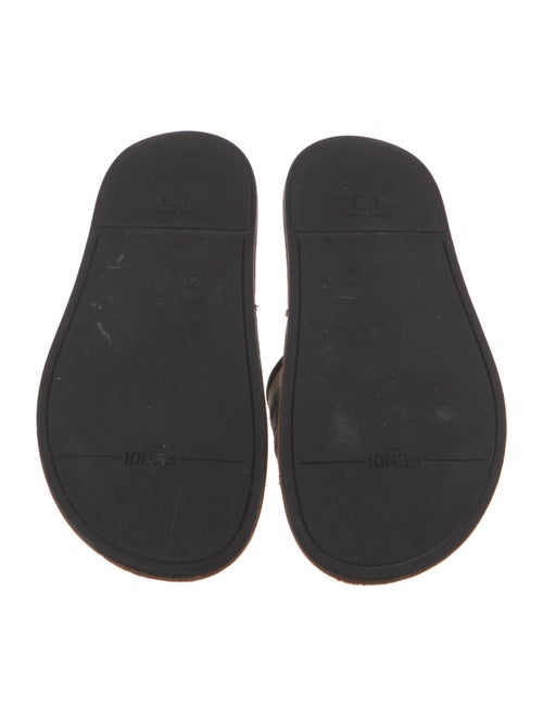 Fendi Zucca FF Logo Canvas Slides