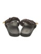 Fendi Zucca FF Logo Satin Slides