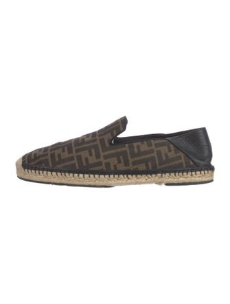 Fendi Zucca FF Logo Canvas Espadrilles