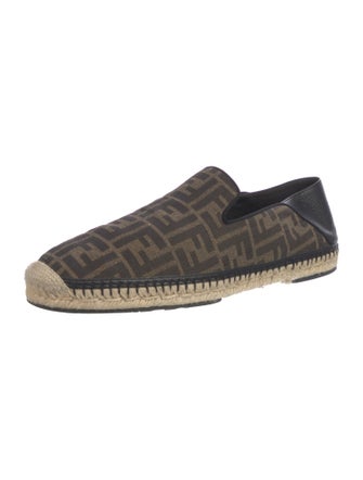 Fendi Zucca FF Logo Canvas Espadrilles