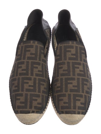 Fendi Zucca FF Logo Canvas Espadrilles
