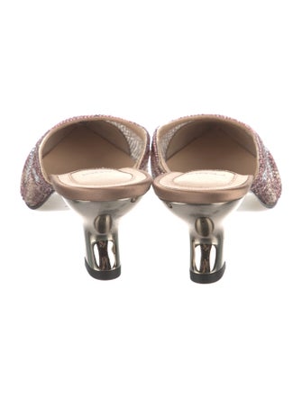 Fendi Crystal Printed Mules