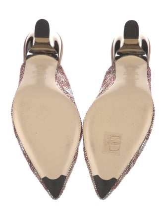 Fendi Crystal Printed Mules