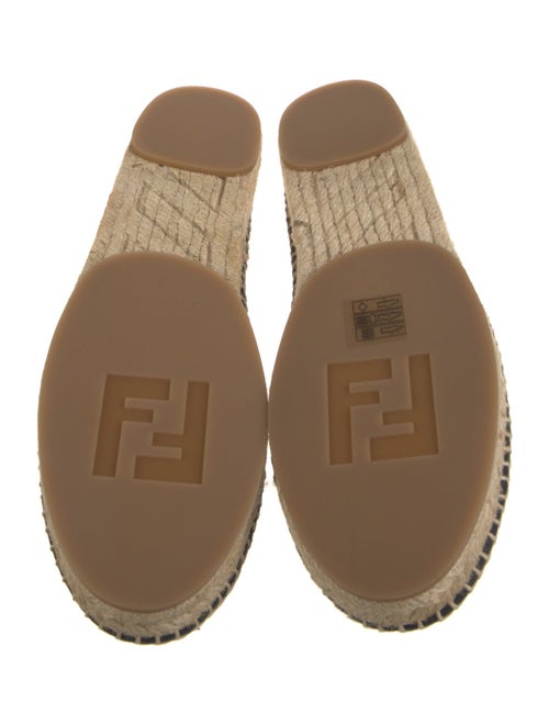 Fendi Printed Beaded Accents Espadrilles