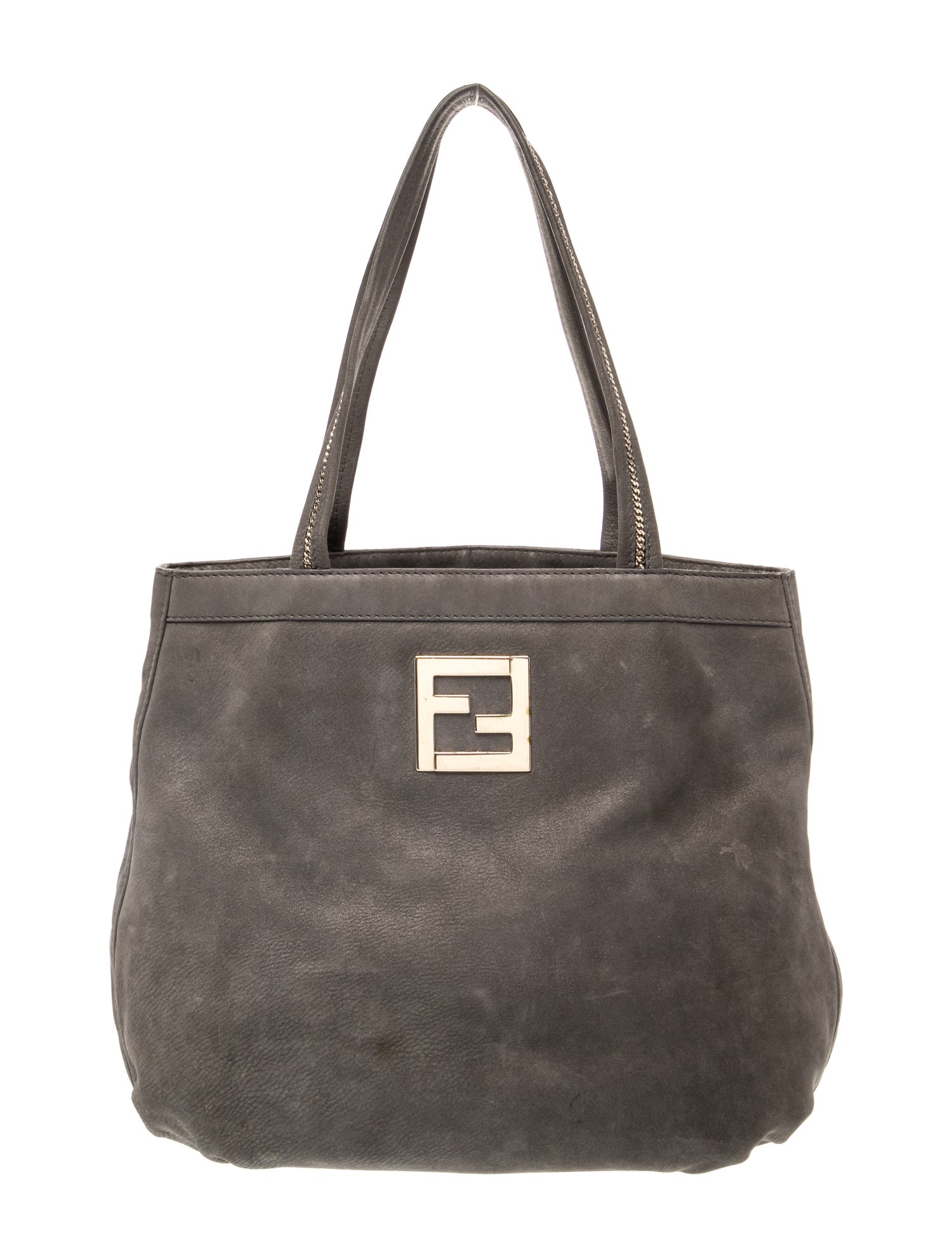 Fendi Zucca FF Nubuck Chains Tote
