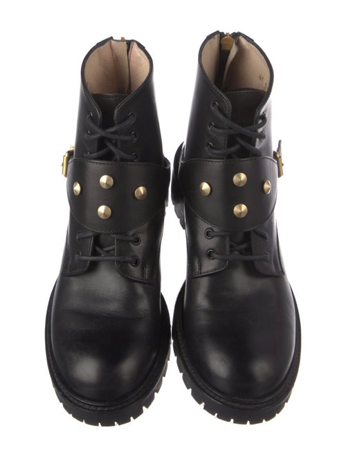 Fendi Leather Combat Boots