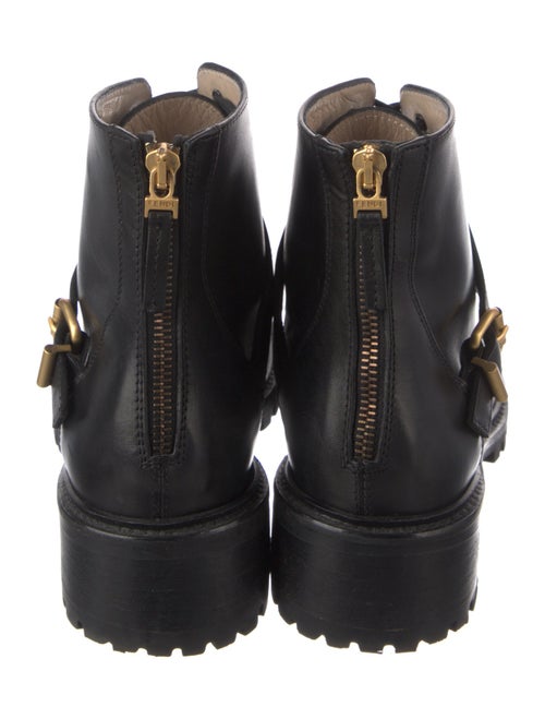 Fendi Leather Combat Boots