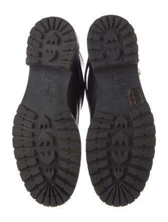 Fendi Leather Combat Boots