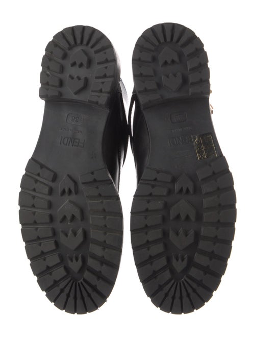 Fendi Leather Combat Boots