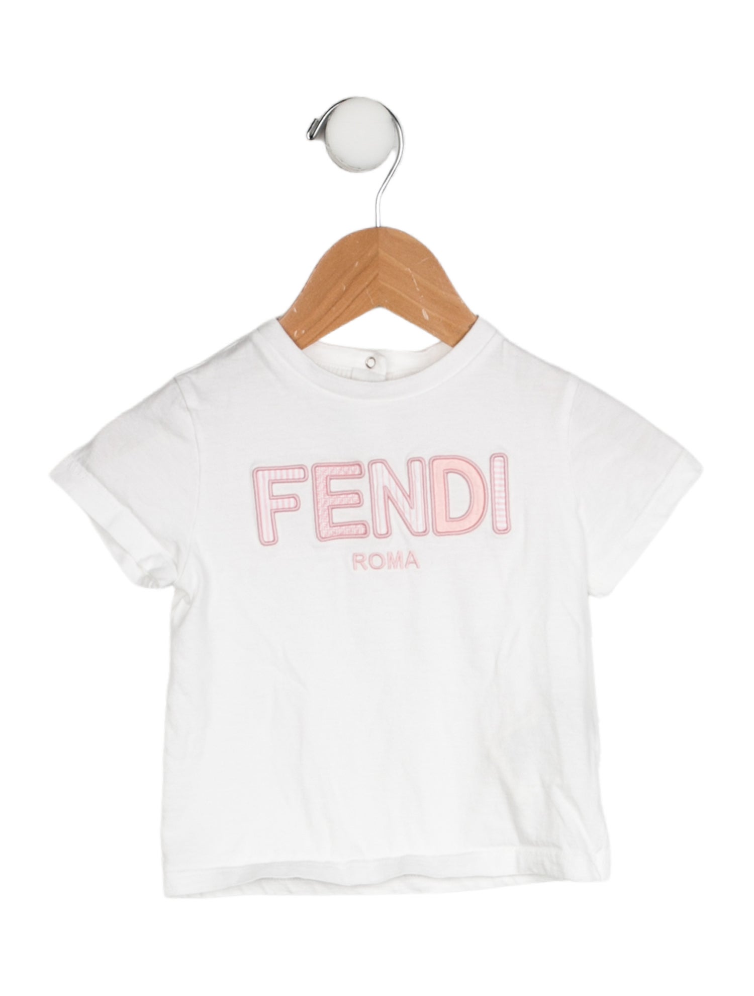 Fendi Girls' Embroidered Logo T-shirt