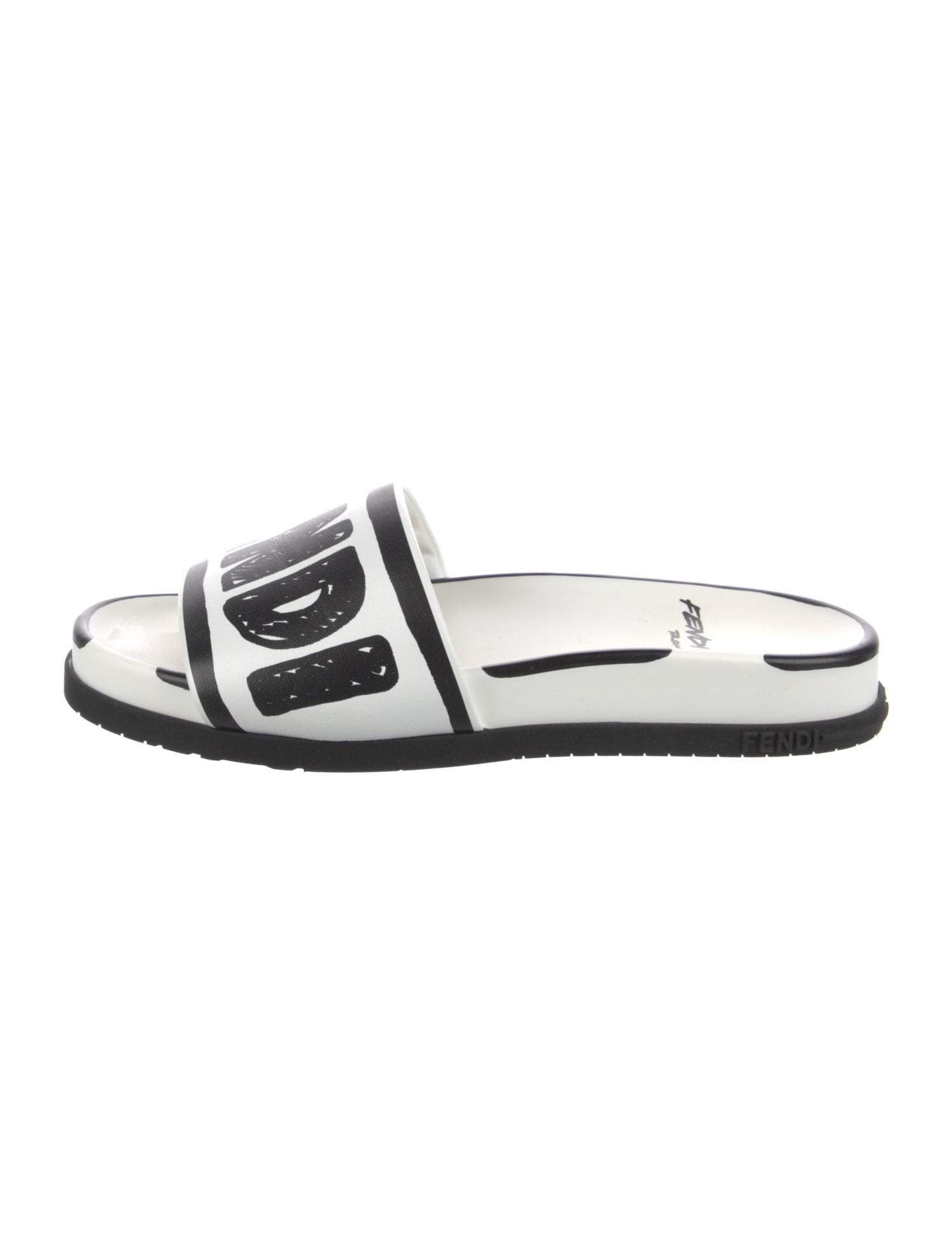 Fendi Rubber Printed Slides
