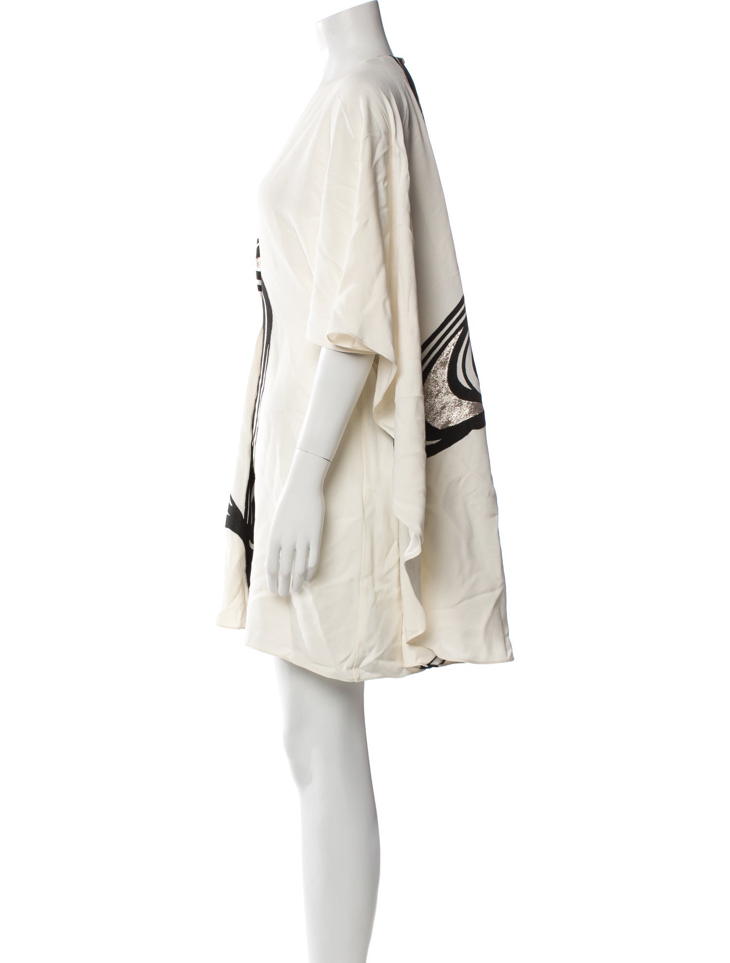 Fendi Silk Cowl Neck Tunic