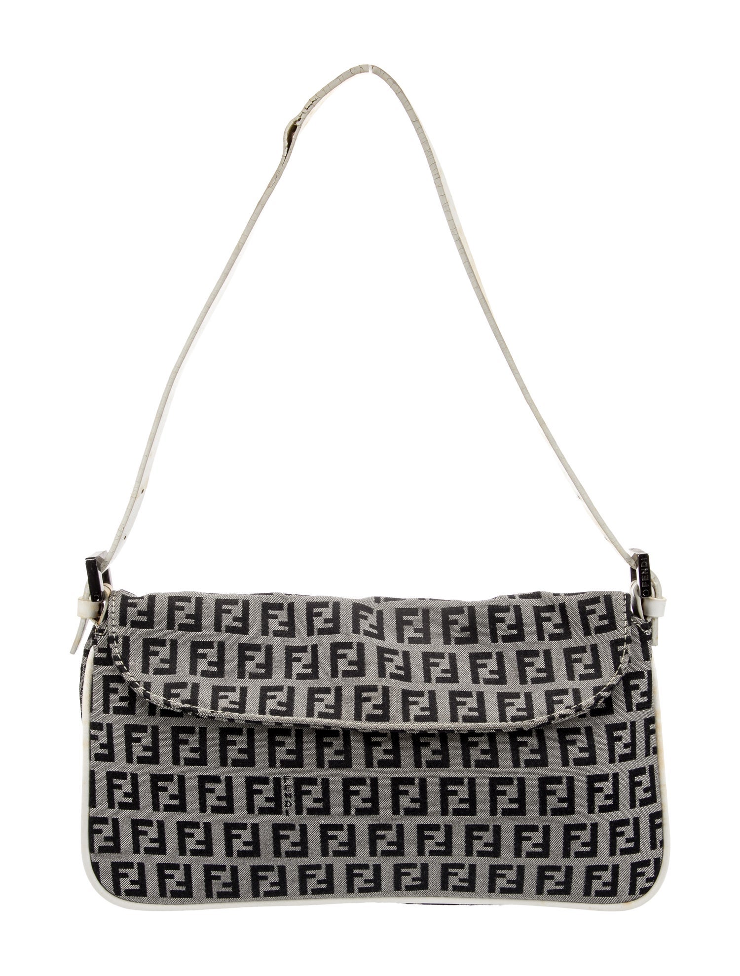 Fendi Zucchino FF Shoulder Bag Vintage