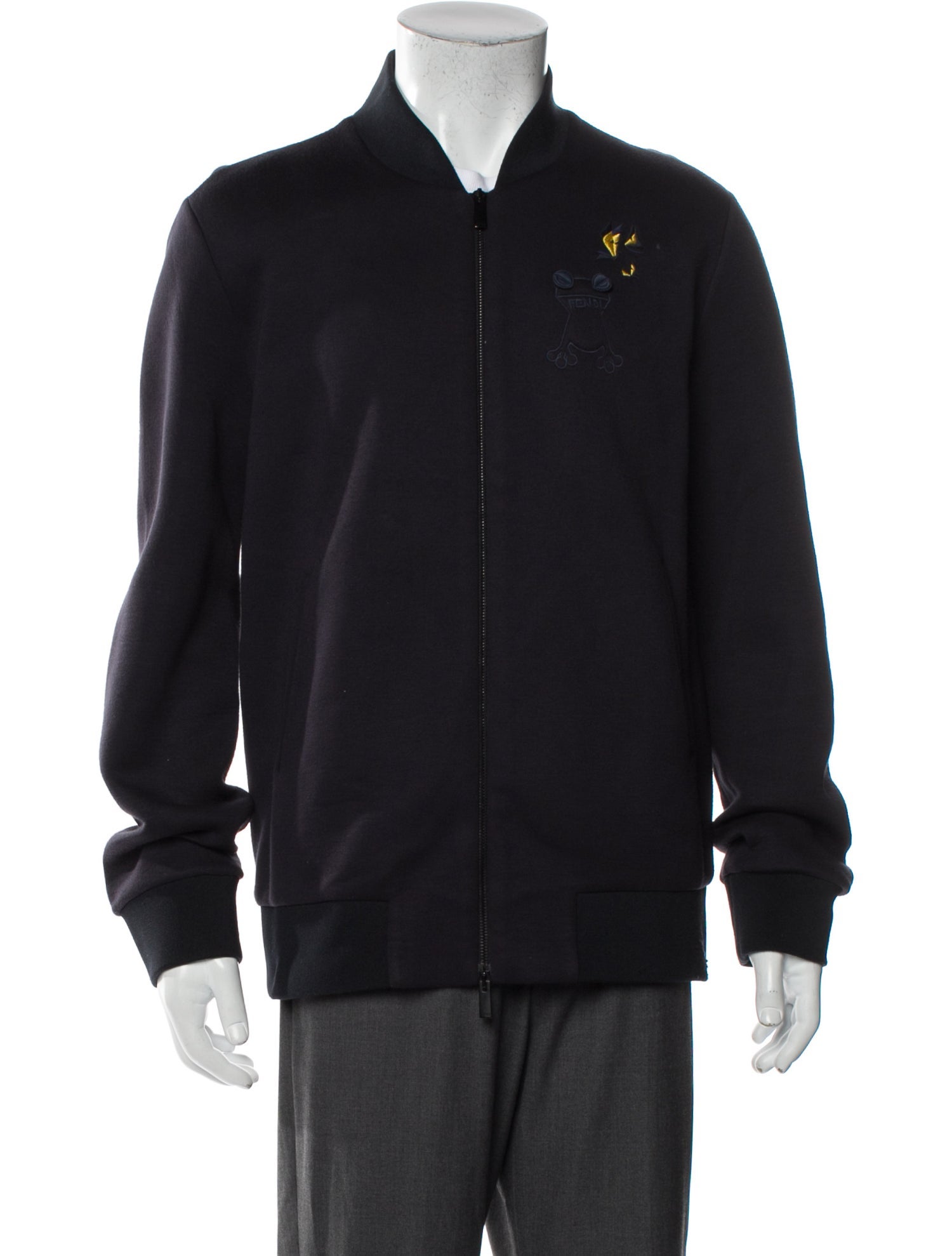 Fendi Monsters Motif Bomber Jacket