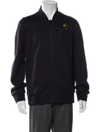 Fendi Monsters Motif Bomber Jacket