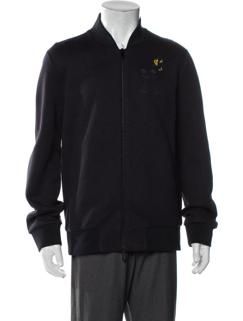 Fendi Monsters Motif Bomber Jacket