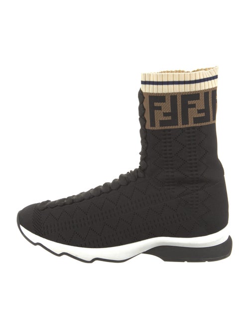 Fendi Zucca FF Logo Sock Sneakers