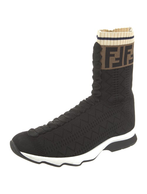 Fendi Zucca FF Logo Sock Sneakers