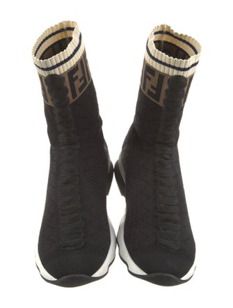 Fendi Zucca FF Logo Sock Sneakers