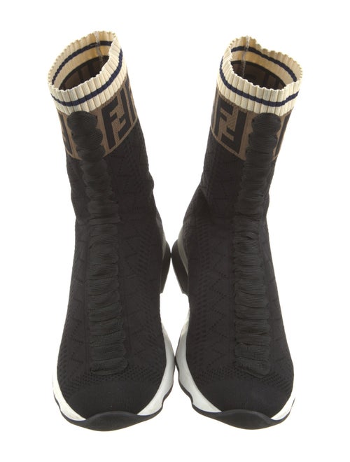 Fendi Zucca FF Logo Sock Sneakers