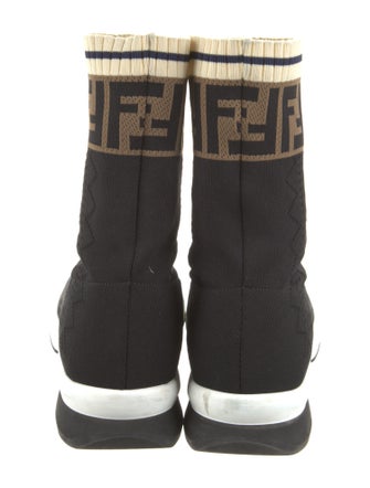 Fendi Zucca FF Logo Sock Sneakers