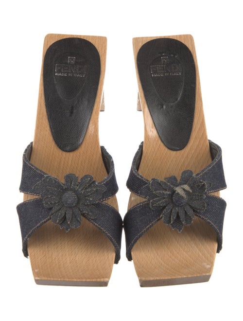 Fendi Denim Slides