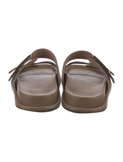 Fendi Zucca FF Logo Canvas Slides