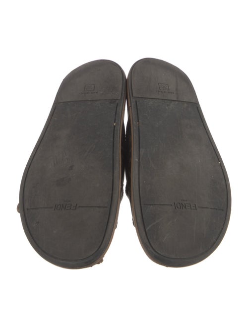 Fendi Zucca FF Logo Canvas Slides