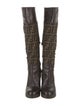 Fendi Zucca FF Logo Canvas Boots