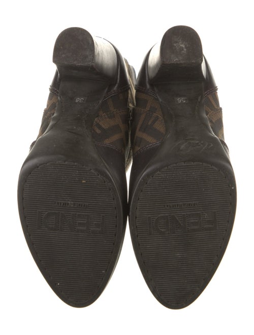 Fendi Zucca FF Logo Canvas Boots