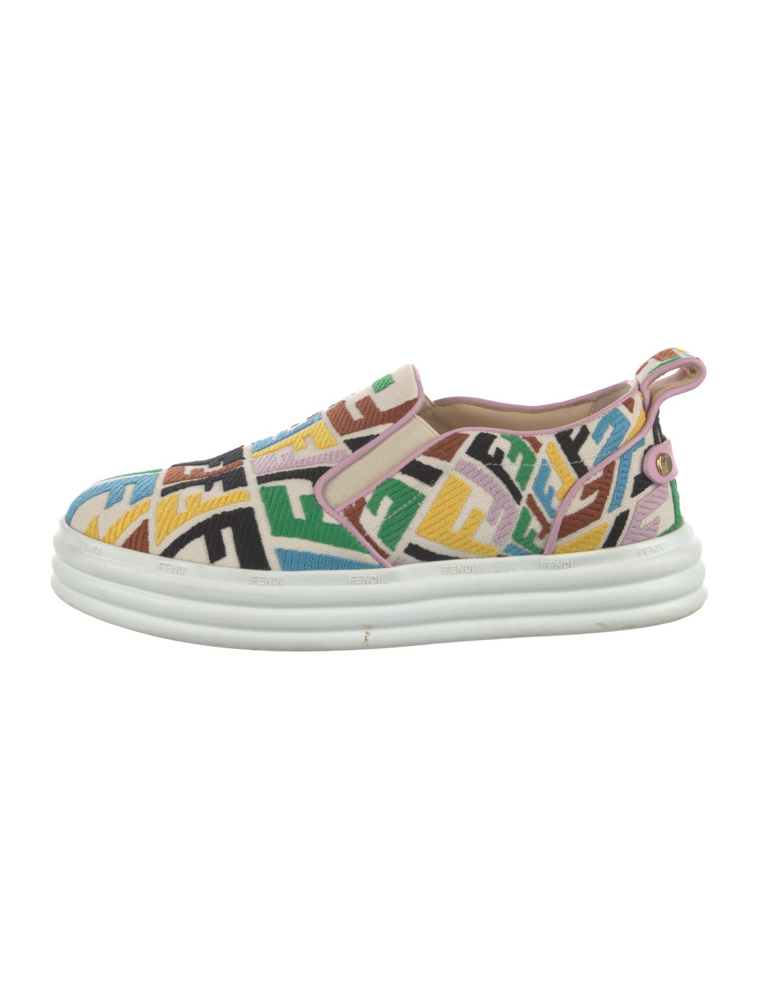 Fendi Zucca FF Logo Canvas Sneakers