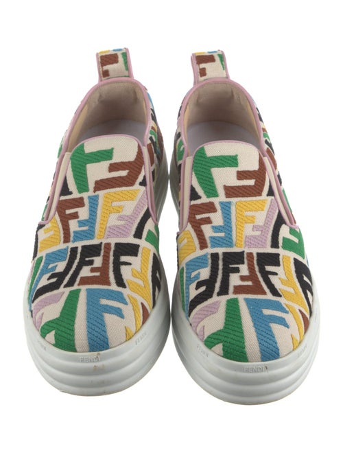 Fendi Zucca FF Logo Canvas Sneakers