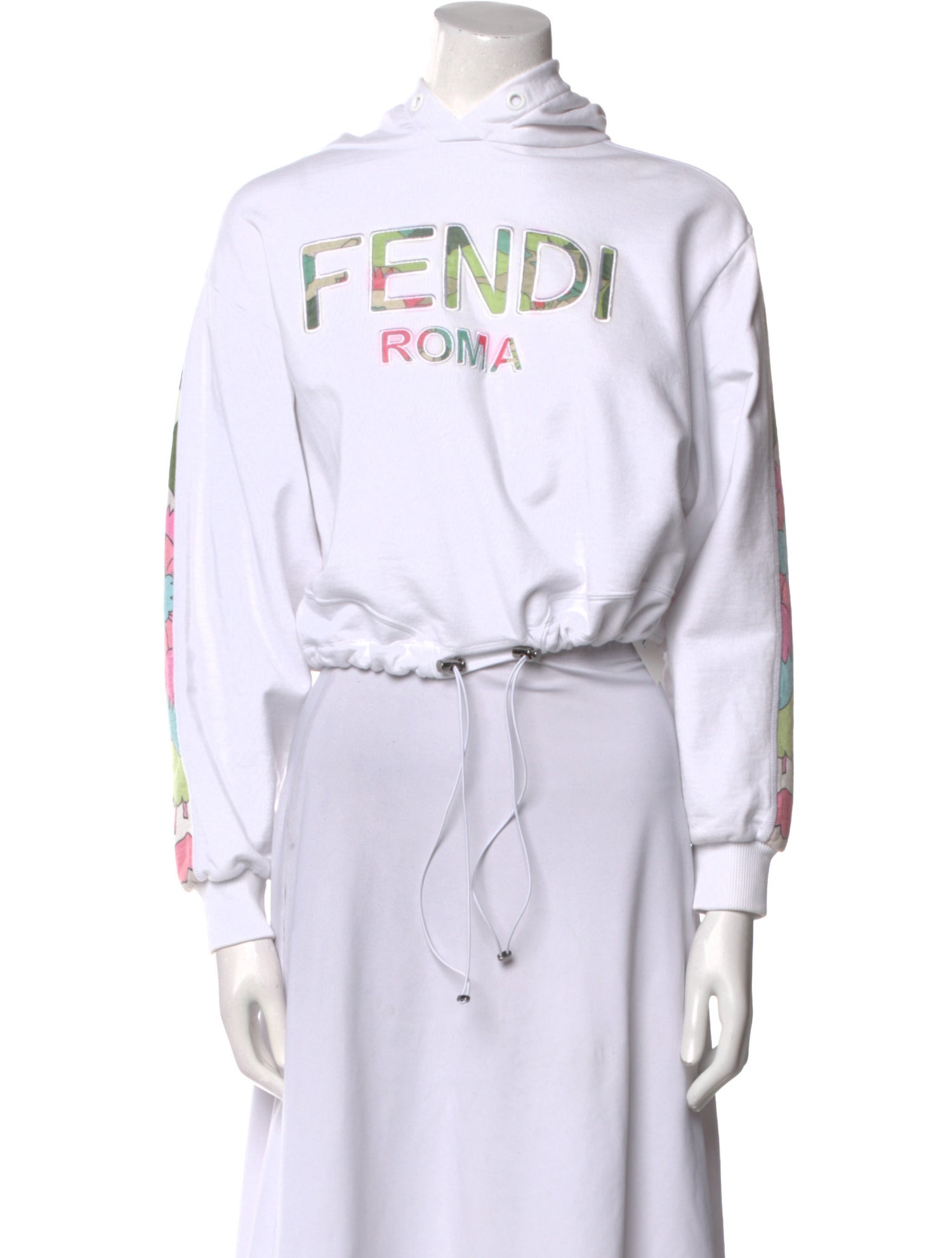Fendi Graphic Print Mock Neck Sweater