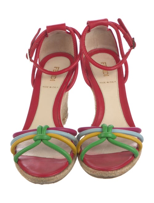 Fendi Leather Espadrilles